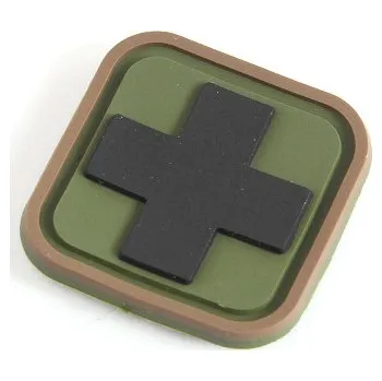 Nášivka EmersonGear PVC 3D nášivka "Medic" - zeleno/černá