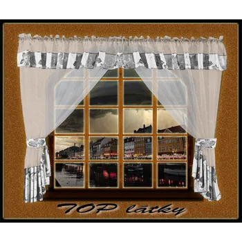 Záclona Luxusní voálová záclona ELLI šedá - hotová záclona. (Voálová záclona obšitá luxusní krajkou.)