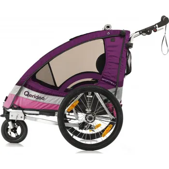 vozík za kolo Qeridoo Sportrex1 2017 fialový