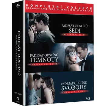 Blu-ray film Blu-ray Padesát odstínů kolekce - 3 disky