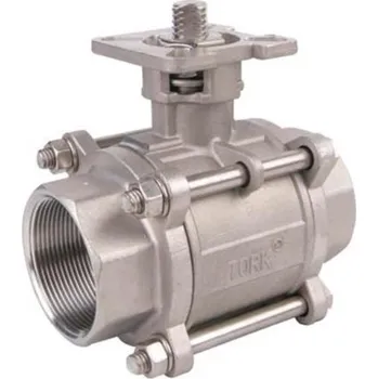 Ventil Nerezový kulový kohout s ISO přírubou Tork KV903 DN 15