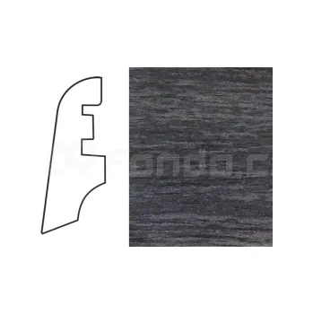 soklová lišta K-Produkt KP40 Dub černý 13520 soklová lišta | cena za bm