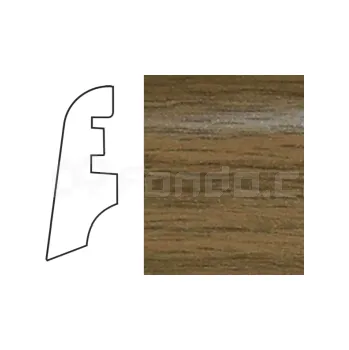 soklová lišta K-Produkt KP40 Dub mořený 3123 soklová lišta | cena za bm