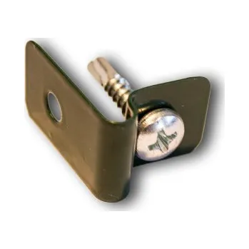 Příslušenství pro plot Univerzální příchytka panelů Zn+komaxit šedá (Univerzální úchytka 2D a 3D panelů RAL 7016)