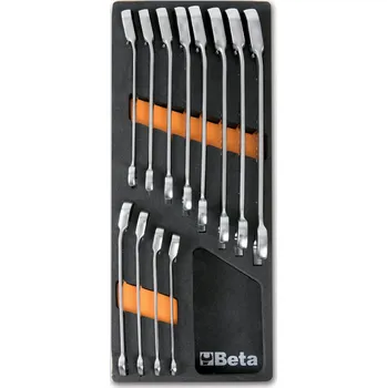 SADA KLÍČŮ-MODEL 2450/M45 12 KS V PODESTĚ Z MĚKKÉ PĚNY (Měkká přihrádka tvarovaná za tepla, se sadou nástrojů)