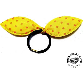 Gumička do vlasů Rocka Hairclip Bow Yellow