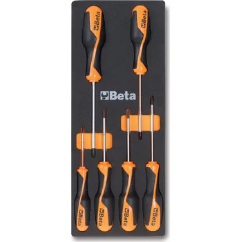 Šroubovák SADA ŠROUBOVÁKŮ-MODEL 2450/M204 6KS V PODESTĚ Z MĚKKÉ PĚNY (Měkká přihrádka tvarovaná za tepla, se sadou nástrojů)