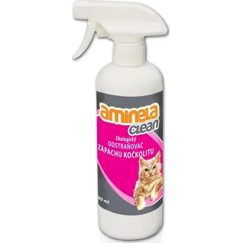 Přislušenství pro kočičí toaletu Aminela Clean ekologický odstraňovač zápachu kočkolitu, 500 ml