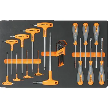 PROFILOVANÁ MĚKKÁ PODESTA SE SADOU 24 KLÍČŮ, MODEL 2450/M60 (Měkká přihrádka tvarovaná za tepla, se sadou nástrojů)