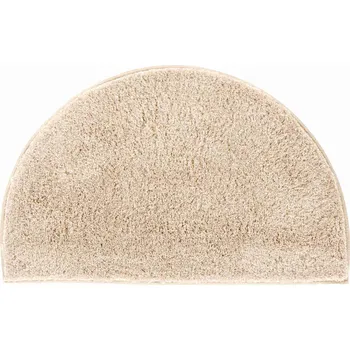 Koupelnová předložka Grund Lex béžová půlkruh 50 x 80 cm 