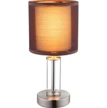 Globo 24644 | LAURIE I stolní lampička | 1xE14 | nikl | Š: 14 cm |