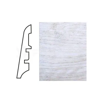 K-Produkt KP60 Dub sněhový 13118 soklová lišta