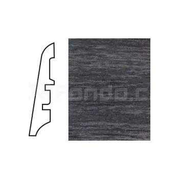 K-Produkt KP60 Dub černý 13520 soklová lišta (10 ks / bal.)