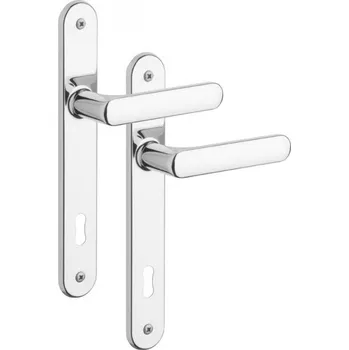 Rostex Standart štítové dveřní kování - klika - klika pro klíč 72mm Ti