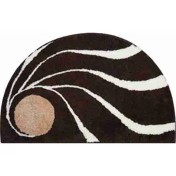 Koupelnová předložka Grund Colani 18 hnědá půlkruh 50 x 80 cm 