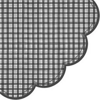 Papírový ubrousek Ubrousky PAW R 32 cm Chequered Black