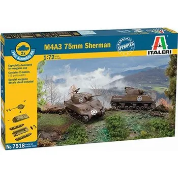 Italeri Fast Assembly M4A3 75 mm…