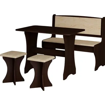 Jídelní set Jídelní set (kuchyňská sestava jednoduchá, rovná) - Jídelní set, kuchyňská lavice rovná)