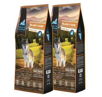 Krmivo pro psa Wolf's Mountain Island Farm 2 x 12,5 kg