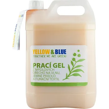 Prací gel Yellow & Blue prací gel z mýdlových ořechů na vlnu a funkční textil 5 l
