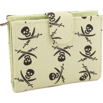 Zelená pirátská jednoduchá peněženka Sparou