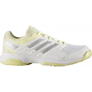 Dámská sálová obuv Recenze Adidas Essence W bílá/stříbrná/žlutá 40