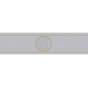 Tapeta Luxusní vliesová bordura tapeta 93522-5 zlatá stříbrná / Bordury tapety na zeď 935225 Versace 3 (0,13 x 10,05 m) A.S.Création