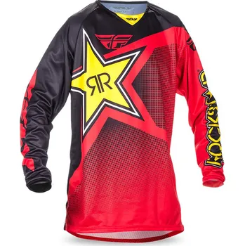 Fly Racing Kinetic Rockstar 2017 dres černý/červený Moto dres Fly Racing Kinetic Rockstar 2017 dres černý/červený