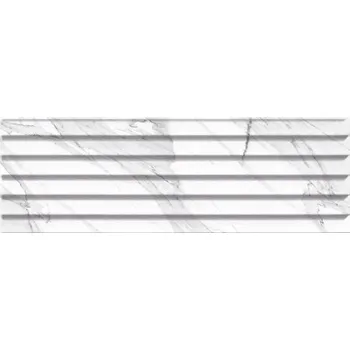 Obklad Aqualine Carrara Relieve Stripe Blanco Brillo G CAR002