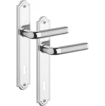 Stavební výplň Rostex Viktoria dveřní kování - klika - knoflík pro klíč 72mm Ti