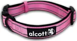 Alcott reflexní obojek růžový