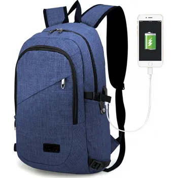 batoh na notebook Kono moderní elegantní batoh s USB portem