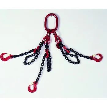 Upínací popruh zvedací řetěz třípramenný se zkracovači 4250kg AK3-08-8-LHG-3VHG, celková délka 0,5m