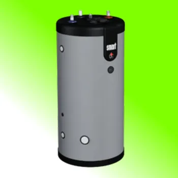 Bojler ACV SMART E 160 - stacionární nepřímotopný zásobník teplé vody s nerezovou nádrží a systémem "Tank-in-Tank", s možností zabudování topné tyče, zabudovaný teploměr, regulační termostat