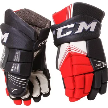 Hokejové rukavice CCM Tacks 5092 SR červené/bílé 14"