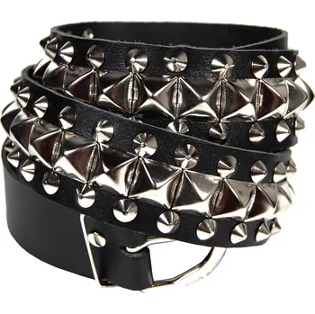 Opasek kožený pásek pyramidy a cvoky