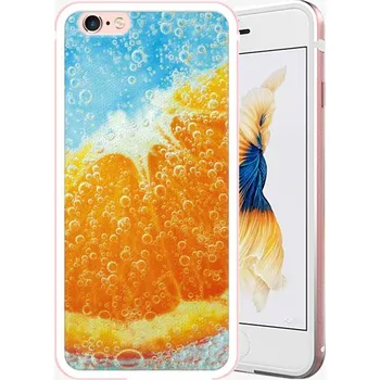 Pouzdro na mobilní telefon iSaprio Orange Water pro iPhone 6/6S Rose Gold