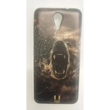 Pouzdro na mobilní telefon HEAD CASE silikonový obal na mobil HTC DESIRE 620 vzor Skica zvíře kreslené medvěd Grizzly (Pouzdro, kryt, obal gelové HEAD CASE na mobil HTC DESIRE 620 vzor Skica zvíře kreslené medvěd Grizzly)