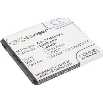 Baterie pro mobilní telefon Baterie Cameron Sino CS-ZTN881XL pro ZTE U819 - neoriginální