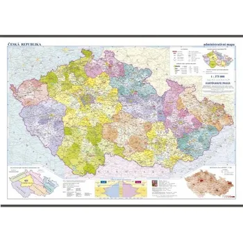 Česká republika školní administrativní mapa 1:375 000 - Kartografie Praha