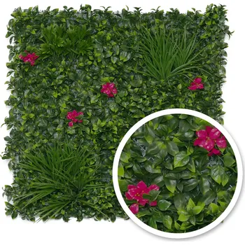 umělá květina Umělá živá zelená stěna AMAZONKA, 100 x 100cm (Zelené stěny)