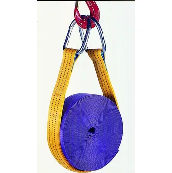 Upínací popruh Zvedací pás s kovovými oky MD-DD-04000 kg, délka pásu 1m