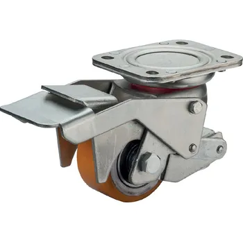 Pojezdové kolečko Nízkoprofilové polyuretanové pojezdové kolo se zvedací patkou LMC 075 M61