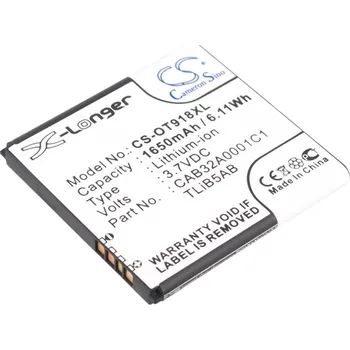 Baterie pro mobilní telefon Baterie Cameron Sino CS-OT918XL pro Alcatel OT-918 Mix - neoriginální