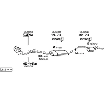 Těsnění výfuku těsnění Bosal 256-950