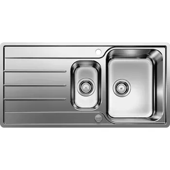 Nerezový dřez BLANCO Lemis 6 S-IF nerez kartáčovaný s excentrem 523033