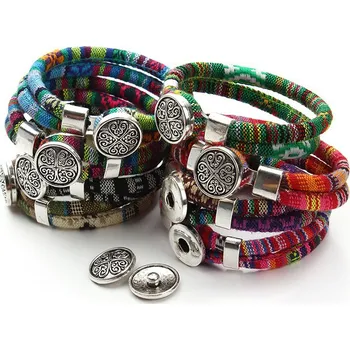 Náramek Bavlněný tibetský náramek pro štěstí a harmonii - modrý