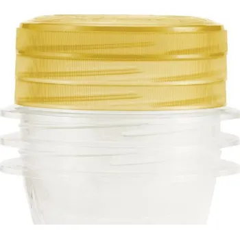 Dóza na potraviny Curver Take Away Twist set potravinových dóz 12,4 cm x 3x0,5 l, oranžové