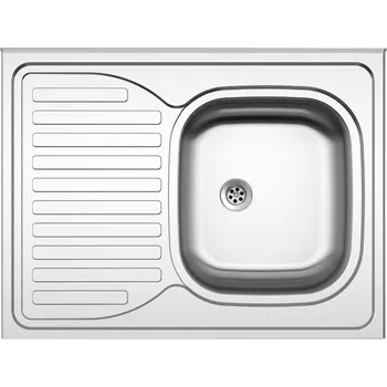 Nerezový dřez Sinks CLP-D 800 M 0,5 mm P matný s lemem STSCPM8006005MP