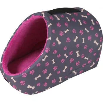 Pelíšek pro psa Pelíšek pro psy a kočky Kukaň Comfort D120, šedá/fuchsiová/vanilková